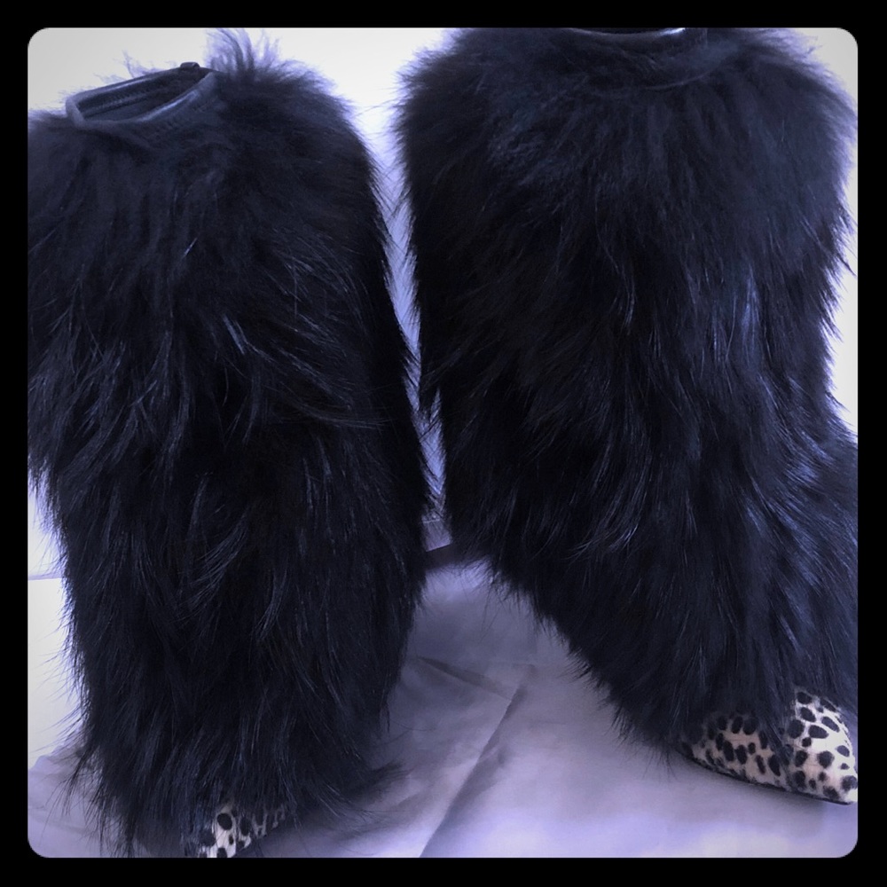 Giuseppe Zanotti Fur Boots 💯Authentic